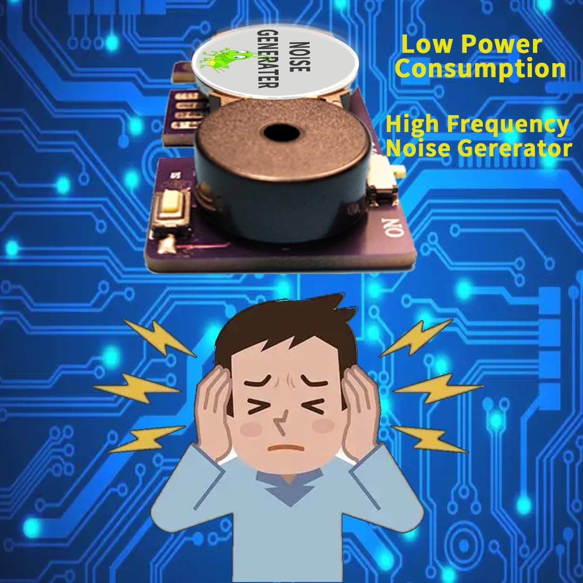 Noise Cricket Prank Sound Maker 3-Pack - Hidden Beeping Circuit Gift for Fun  