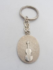 Violin: 925 Silver Keychain - Music - Violinist Musical Instrument