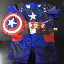 Build a Bear Workshop 2pc. Marvel Captain America Outfit Costume