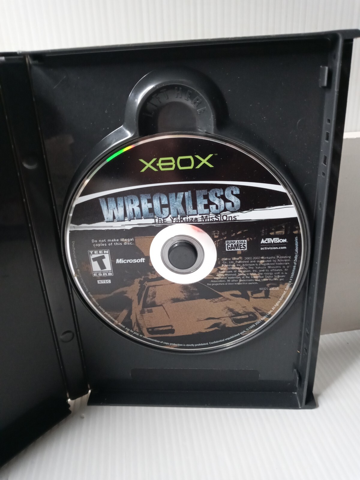 WRECKLESS MISSIONS YAKUZAS XBOX (XBOX 360 ONE SERIES X