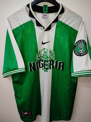NIGERIA 1996 Kanu 4 camiseta shirt trikot maillot maglia | eBay UK