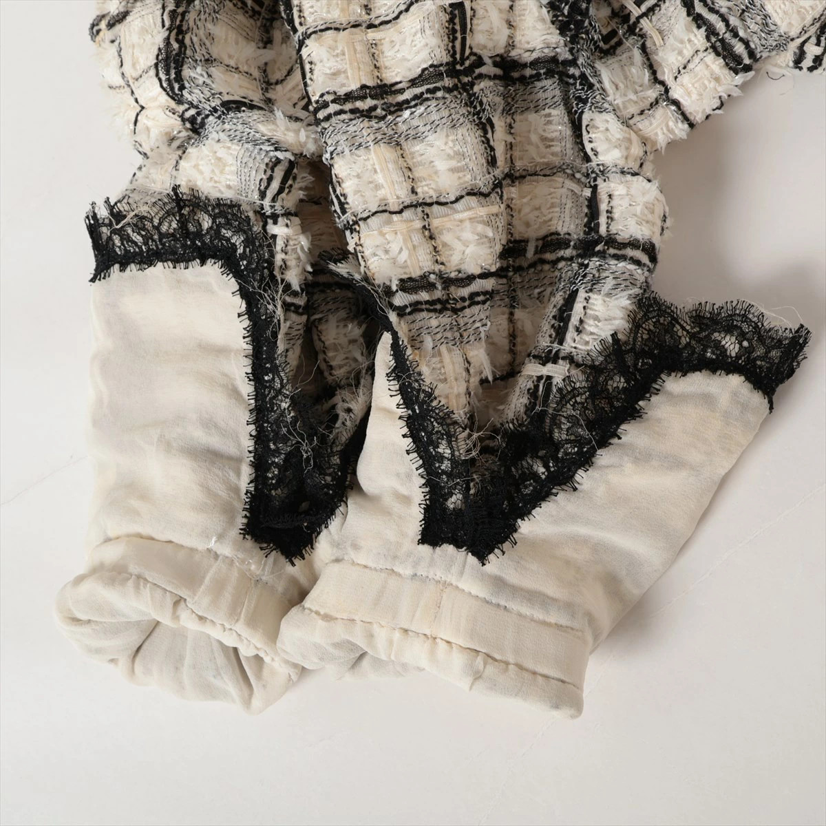 Chanel Coco Button Nylon Collarless Jacket White … - image 10