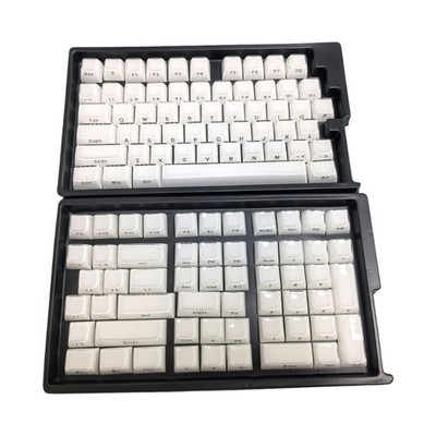 Crystals Clear Keyboard Keycaps 113Keys Side Printed for RGBs Backlits Keyboard