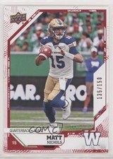 2019 Upper Deck CFL Red 135/150 Matt Nichols #61 08s2