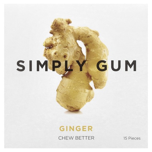 Chewing Gum, Ginger , 15 Pieces