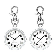 2 Montres D'Infirmière pour Femmes, Montre de Poche à Quartz avec Boucle à 5016