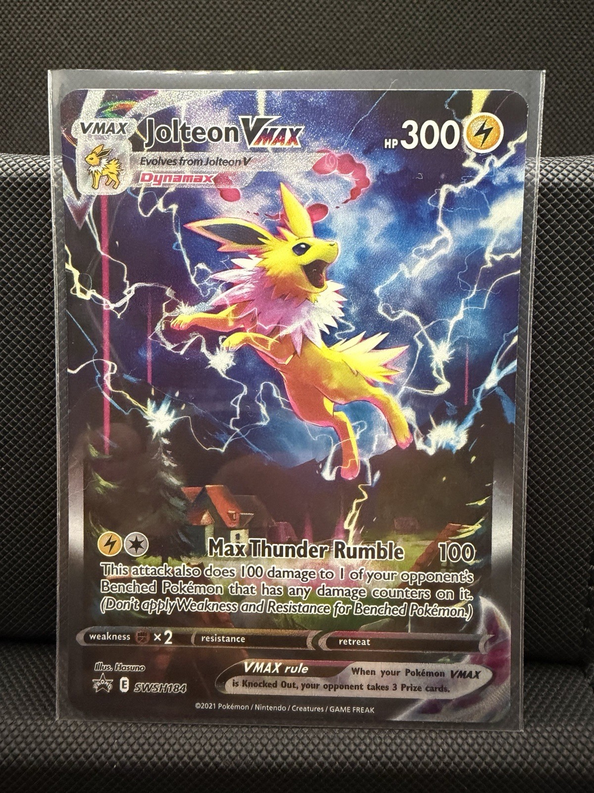 Pokemon TCG Jolteon VMAX SWSH184 Sword & Shield Promo Holo 300 HP