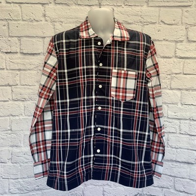 Outerknown Mens XS Plaid Long Sleeve Button Down Shirt Organic Cotton