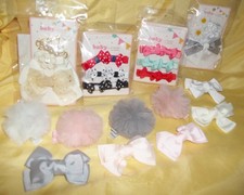 Lot Of 26 Hair accessories HAIR clips bows baby or young girls mixed