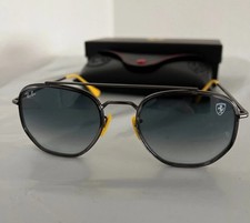 BRAND NEW Ray-Ban RB3748M Scuderia Ferrari Coll Black Yellow, Gray Gradient