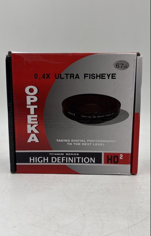 Opteka Black High Definition Titanium Series 0.4X Ultra Fisheye Lens With Case