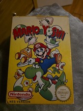 Mario & Yoshi NES Game Nintendo 1992, Complete with Box, Manual, and Slip Case