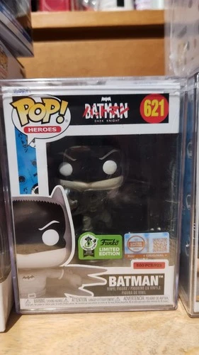 FUNKO POP! LE 500 BATMAN BAT-MANGA! BLACK & WHITE ECCC EXCLUSIVE #621 CONFIRMED