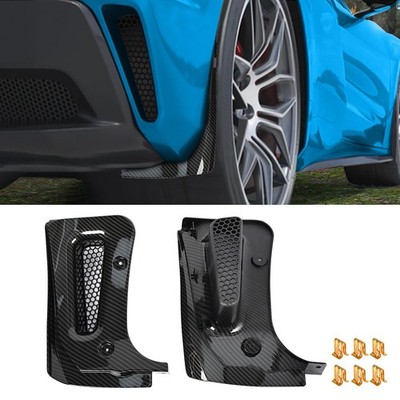 Splash Shield Guards Mud Flaps Fender Kit For Corvette C8 Z06 E-Ray 23-26 Black