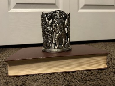 Christmas Nutcracker Suite Pewter Votive Candleholder Detailed 4  High 3  Across
