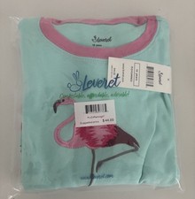 Leveret Kids Pajamas Fitted, Flamingo,2 Piece Sleepwear Set Size 10