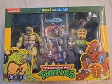 NECA TMNT Teenage Mutant Ninja Turtles Tokka and Rahzar Cartoon 2 Pack NEW