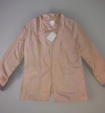 Blazer LC Lauren Conrad Verano Ligero Camafeo Rosa Rubor Para Mujer 8 Nuevo Con Etiquetas