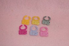 Authentic Littlest Pet Shop LPS 6x Chain Tag Collars Accessories Clothing