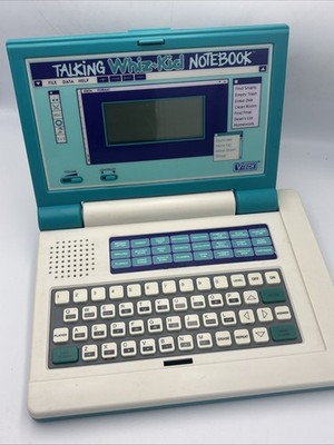 1993 VTech Talking Whiz Kid Notebook VTG Kids Electronic Laptop Toy Read