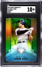 2020 Panini Chronicles #4 Aaron Judge Titanium SGC 10 Gem Mint Green