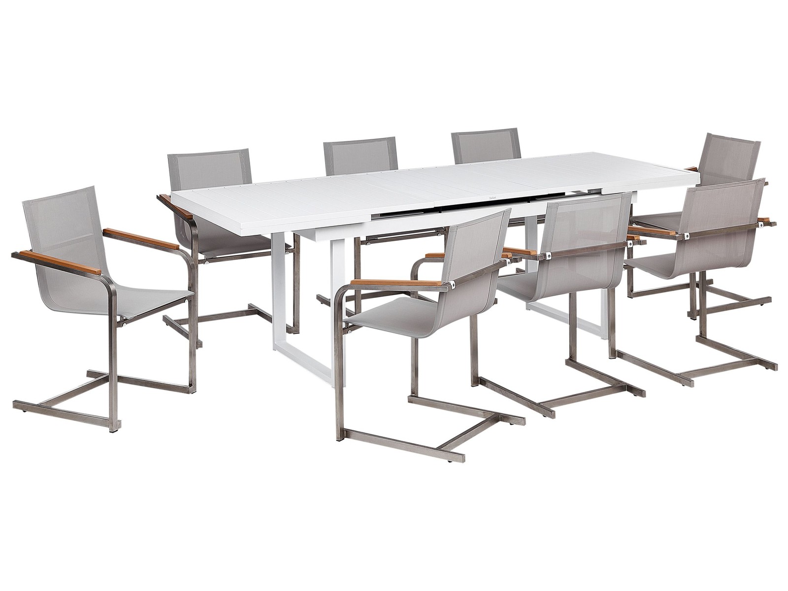 VALCANETTO/COSOLETO 8 posti Set da pranzo da giardino Beige Metallo
