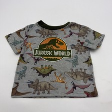 Jurassic World T-shirt Kids Boys Size 2T Logo Dinosaurs Aop Multicolor. 44058