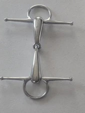 Stubben Stainless Steel Full Cheek Snaffle Bit With 6" Mouth - Equestrian Horse