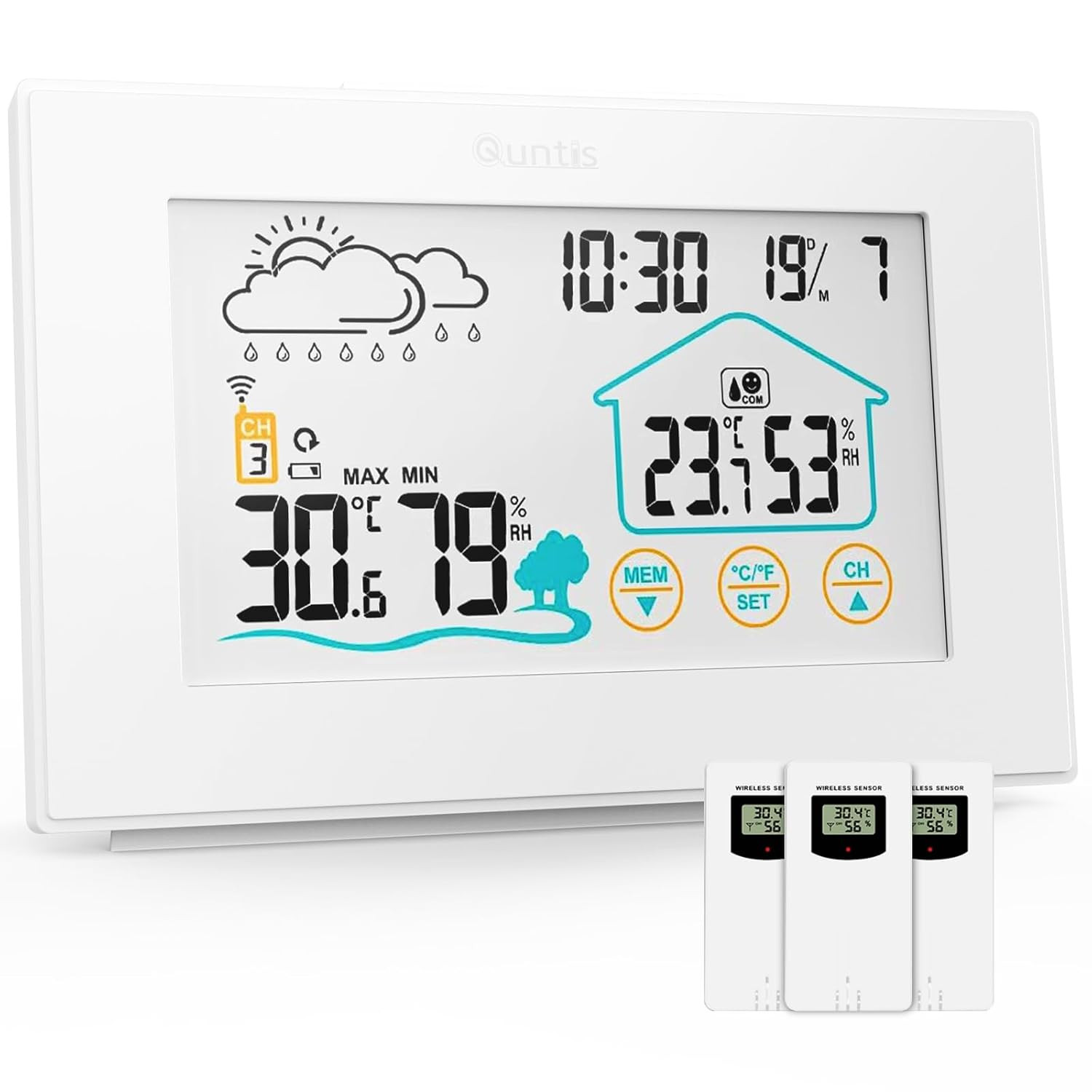 Stazione Meteo Giardino 3 Sensori - Termometro Wireless Esterno