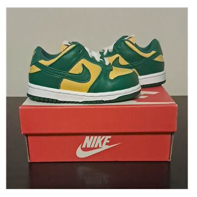 Nike Dunk Brazil (2020) SP (TD) Varsity Maize Green/White Toddler 6C CW7375-700