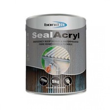 Bond It Grey SealAcryl Acrylic One Coat Fibre Reinforced Waterproofing Roof Coat