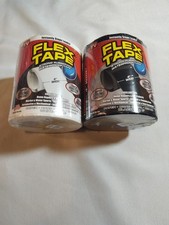 Flex Waterproof Tape Rubberized 4" x 5"Heavy Duty Repair Seal Patch White Black