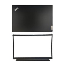New LCD Back Cover Front Bezel For Lenovo Thinkpad E15 Gen 2 Gen 3 Black