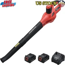Cordless Leaf Blower W/ Removable Tube Cleaning Driveways Sidewalks Lightweight