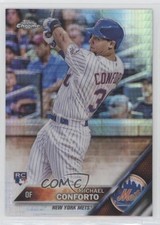 2016 Topps Chrome Prism Refractor Michael Conforto #52 8sr