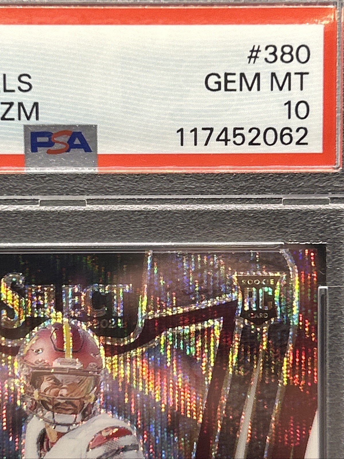 2024 Panini Select Suite Level Jayden Daniels Tri-Color Prizm /149 (RC) PSA 10 view 4