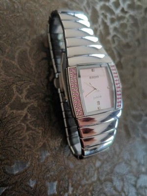 Rado Diastar Sintra Jubilé Diamond Zifferblatt Perlmutt Rosa Armbanduhr Perfekt