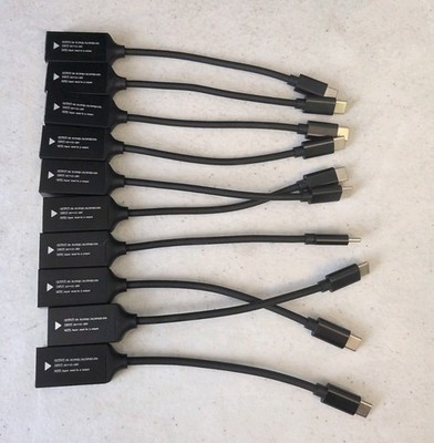 Lot of 10 Adapter Tip Converter for Lenovo 65w Square Flat to USB-C Tip w/ PD