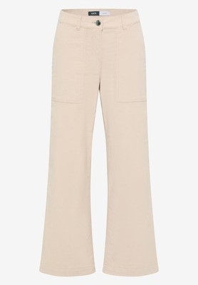 Cecil Wide Leg Cordhose, 30er Länge in der Farbe Oat Milk Beige