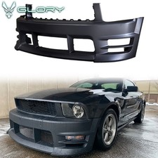 Fits 05-09 Ford Mustang Base V6 Front Bumper Cover Conversion Kit Racer Style Pp