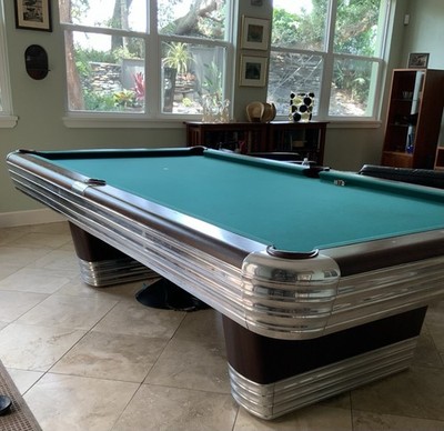Rare Vintage 1940  s Brunswick Centennial Pool Table