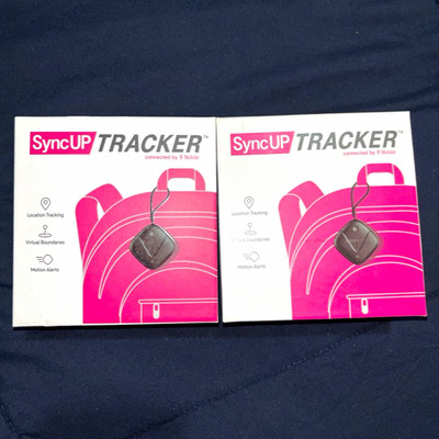 T-Mobile SyncUP TRACKER GPS Tracking Device Item Finder 2-Pack