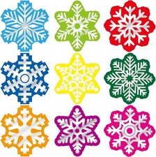 Fancy Land Christmas Snowflake Stickers Glitter Sticker Multicolor