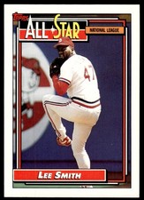 1992 Topps Lee Smith St. Louis Cardinals #396