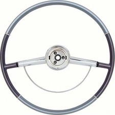 Oer 9740630 64 Impala Steering Wheel Whorn Ring Two Tone Blue Oer 9740630 64 Impala Steering Wheel Whorn Ring Two Tone Blue