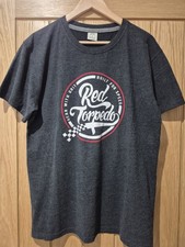 Red Torpedo, T-Shirt, Dark Grey, Mens Size Large.