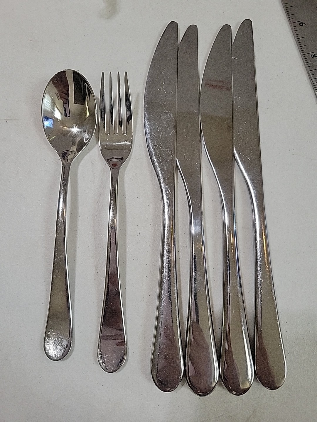 6 Pc Set Salad Fork, Spoon & Knife Gourmet Settings GS Mile 