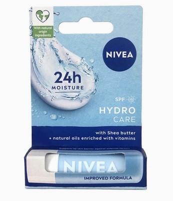 NIVEA Hydro Care Lippenbalsam Lip Balm SPF15 with Organic Jojoba oil  4,8 g