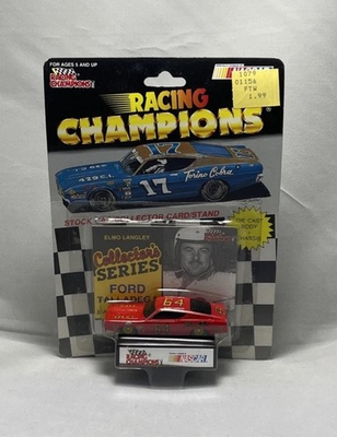 #ad Elmo Langley Racing Champions 1992 #64 Ford Torino Cobra Talladega 1 64 $3.29