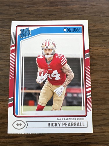 2024 Panini Donruss Ricky Pearsall #318 Rated Rookie RC San Francisco 49Ers